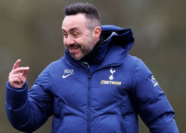 De Zerbi và tham vọng tái sinh Tottenham bằng bóng đá tấn công