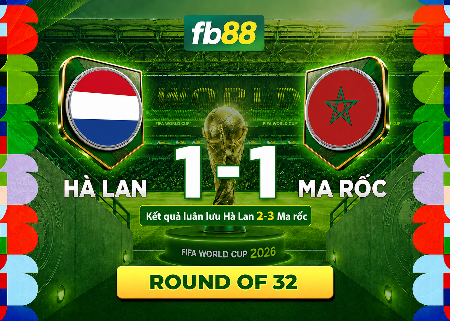 Read more about the article Highlight Hà Lan vs Ma Rốc: Cơn Ác Mộng Luân Lưu, Hà Lan Gục Ngã Đau Đớn