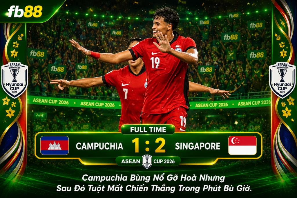 Campuchia vs Singapore Asean Cup 2026