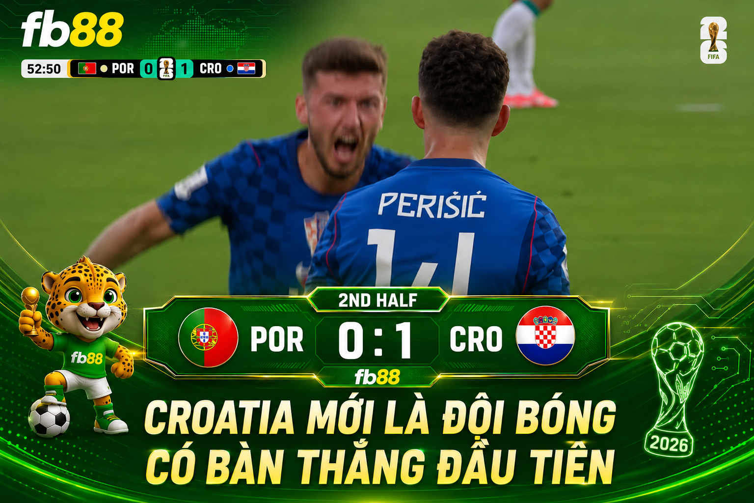 Bồ Đào Nha vs Croatia hiệp 2