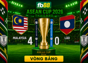 Highlight Malaysia vs Lào 4-0: “Hổ Mã Lai” Toàn Thắng 2 Trận, Áp Sát Ngôi Đầu Bảng B