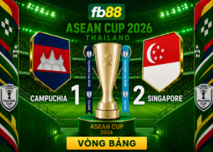 Highlight Campuchia vs Singapore 1-2: Ilhan Fandi Ghi Siêu Phẩm Phút Bù Giờ Thứ 11 Đánh Gục Chủ Nhà