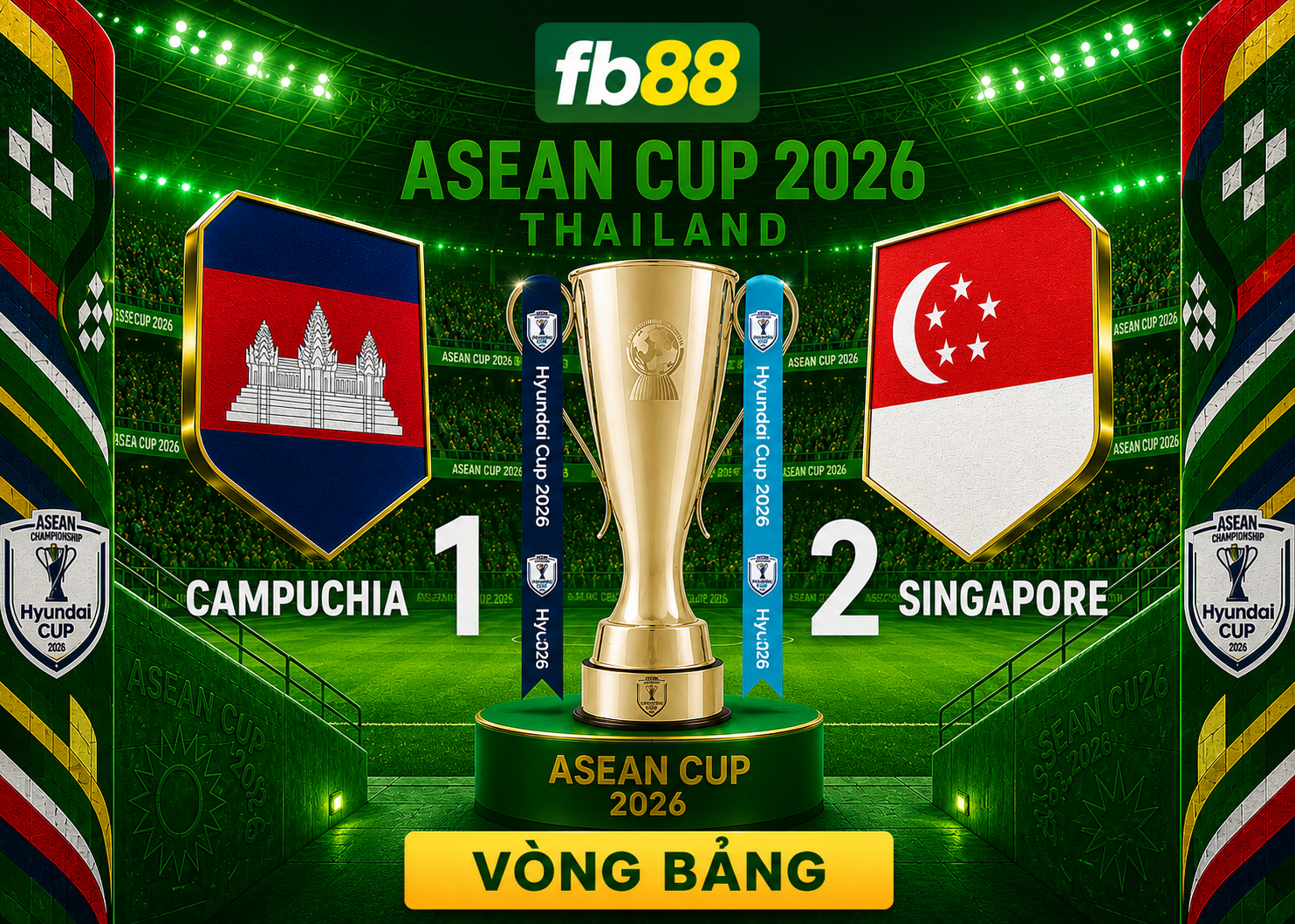 Read more about the article Highlight Campuchia vs Singapore 1-2: Ilhan Fandi Ghi Siêu Phẩm Phút Bù Giờ Thứ 11 Đánh Gục Chủ Nhà