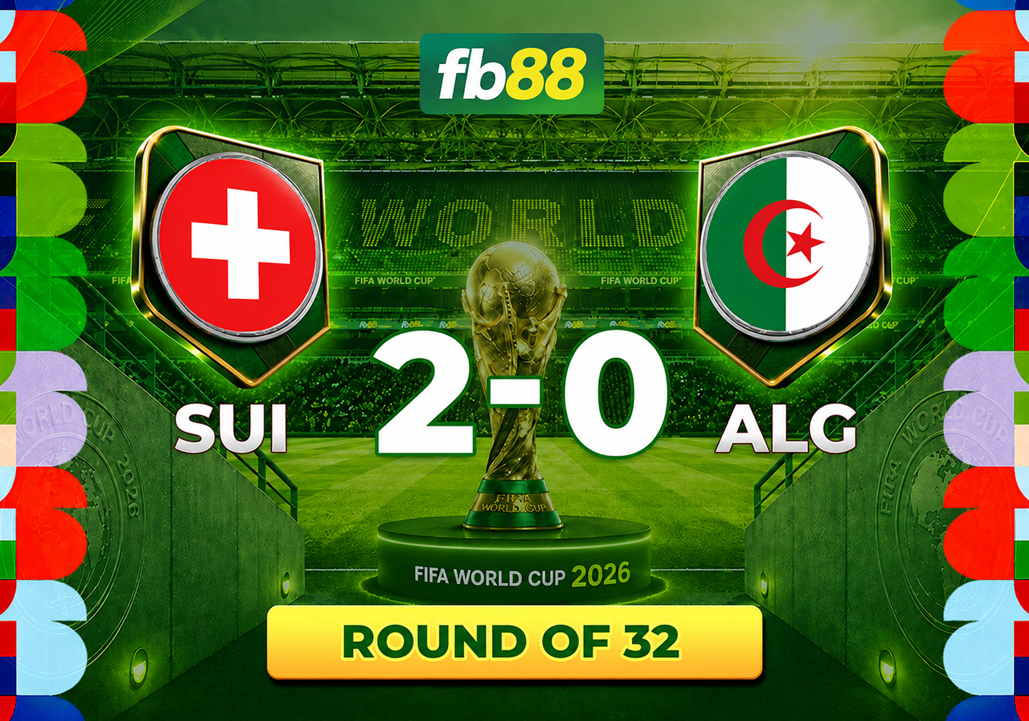 Read more about the article Highlight Thụy Sĩ vs Algeria 2-0: Manzambi 19 Tuổi Xé Toang Algeria