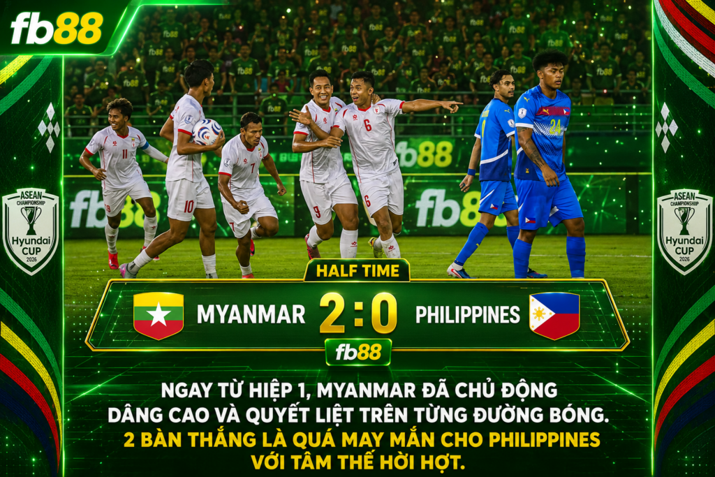 Philippines vs Myanmar 1:4 Asean Cup 2026