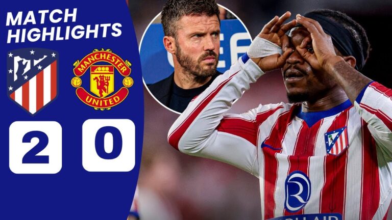 Highlight Atletico Madrid vs Man United 2-0: Martinez Nổ Súng Và Thẻ Đỏ Gây Tranh Cãi