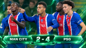 Highlight Man City vs PSG 2-4: Pep Guardiola Trở Lại Etihad Nhìn City Sụp Đổ